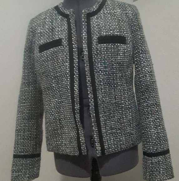 ๐HP๐Daisy Fuentes tweed blazer - Picture 9 of 9